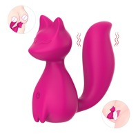 Мини-вибратор клиторальный Every Night Toys Doris в форме лисы розовый, 10 режимов вибрации
