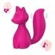 Мини-вибратор клиторальный Every Night Toys Doris в форме лисы розовый, 10 режимов вибрации
