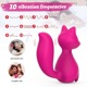 Мини-вибратор клиторальный Every Night Toys Doris в форме лисы розовый, 10 режимов вибрации