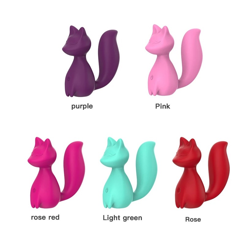 Мини-вибратор клиторальный Every Night Toys Doris в форме лисы розовый, 10 режимов вибрации