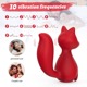 Мини-вибратор клиторальный Every Night Toys Doris в форме лисы красный, 10 режимов вибрации