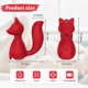 Мини-вибратор клиторальный Every Night Toys Doris в форме лисы красный, 10 режимов вибрации