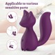 Мини-вибратор клиторальный Every Night Toys Doris в форме лисы фиолетовый, 10 режимов вибрации