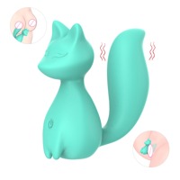 Міні-вібратор кліторальний Every Night Toys Doris у формі лисиці бірюзовий, 10 режимів вібрації Міні-вібратор кліторальний Every Night Toys Doris у формі лисиці бірюзовий, 10 режимів вібрації