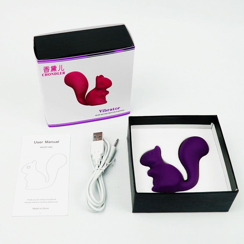 Мини-вибратор клиторальный Every Night Toys Debbie в форме белочки розовый, 10 режимов вибрации
