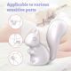 Мини-вибратор клиторальный Every Night Toys Debbie в форме белочки белый, 10 режимов вибрации