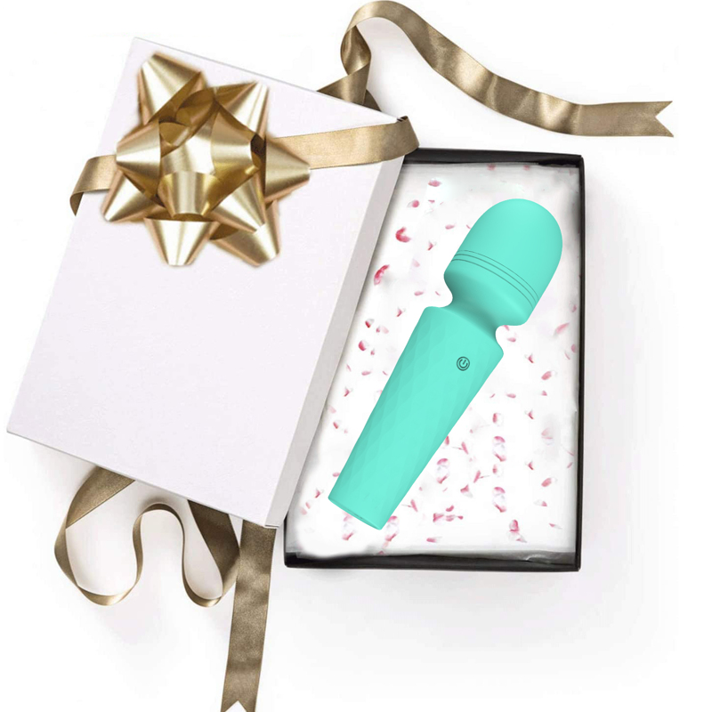Мини-вибратор микрофон Every Night Toys Sharon бирюзовый, 10 режимов вибрации