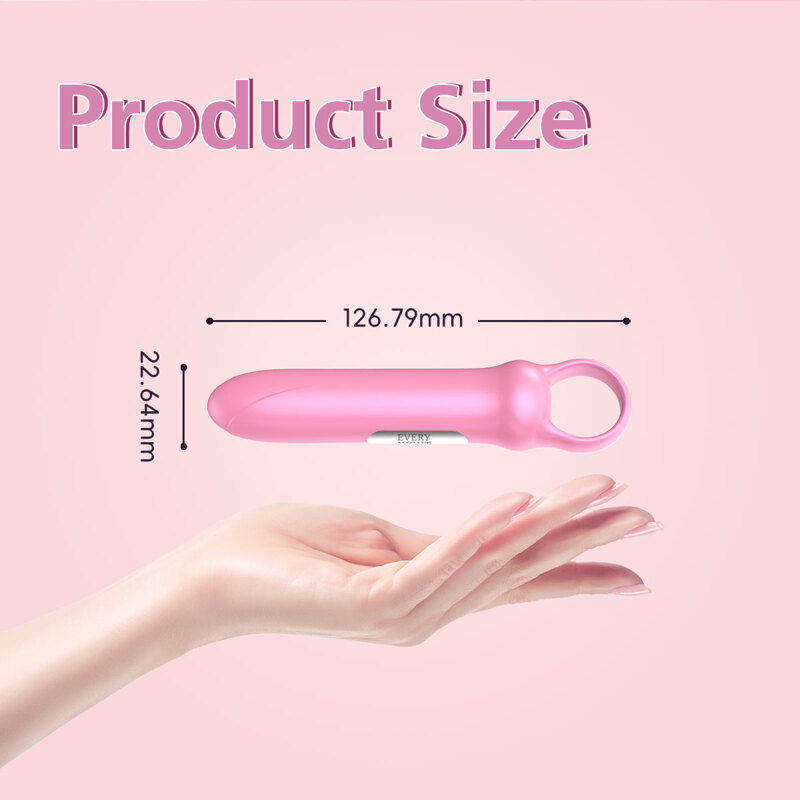 Мини-вибратор Every Night Toys Merry светло-розовый, 10 режимов вибрации