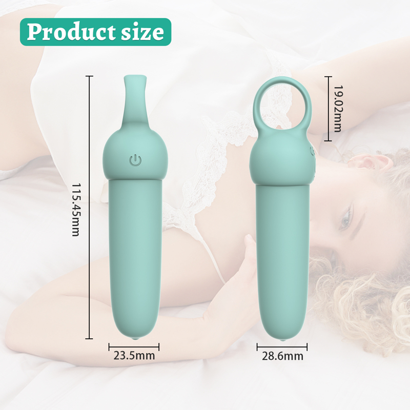 Мини-вибратор Every Night Toys Elliot светло-бирюзовый, 10 режимов вибрации