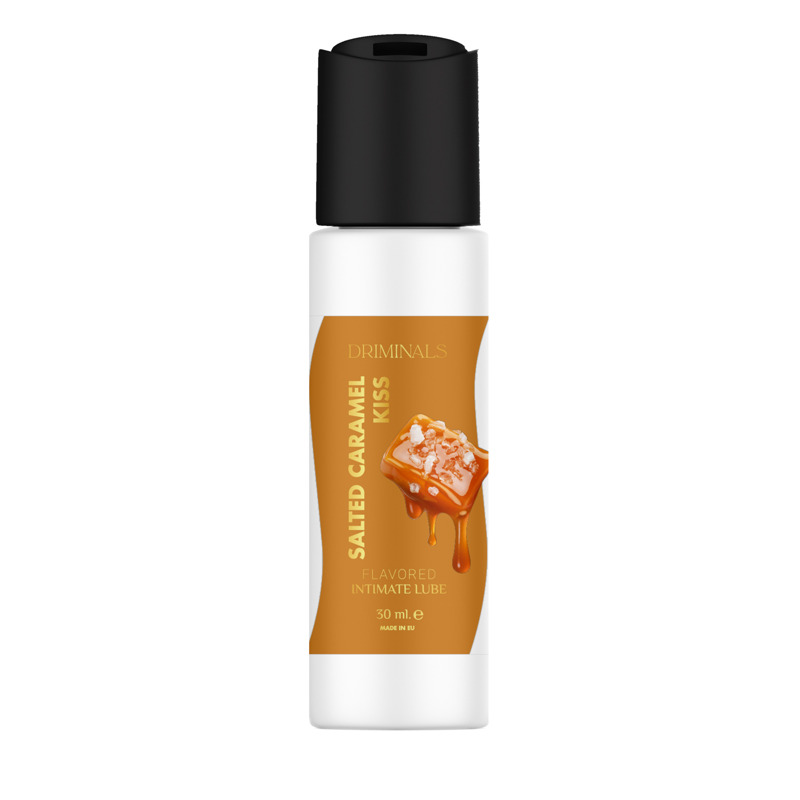 Съедобный лубрикант Driminals Kiss Salted Caramel со вкусом солёной карамели, 30 мл