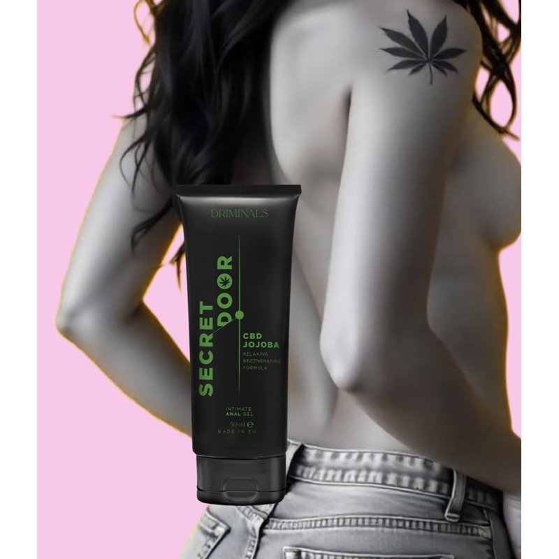 Анальный лубрикант Driminals Secret Door CBD & JOJOBA на водной основе, 50 мл
