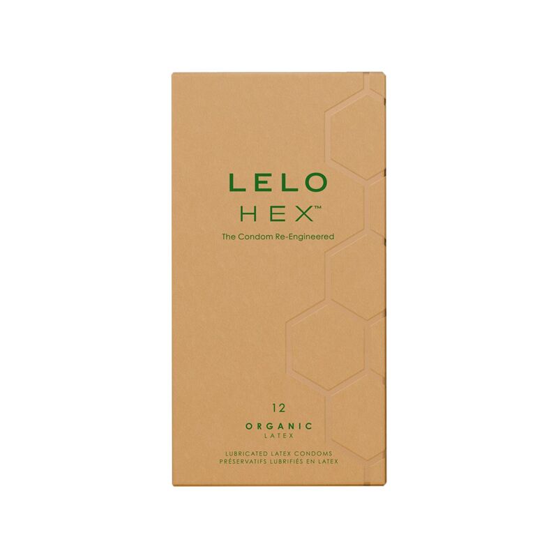 Презервативы LELO HEX Condoms Organic 12 Pack, тонкие и суперпрочные