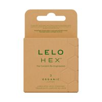Презервативы LELO HEX Condoms Organic 3 Pack, тонкие и суперпрочные