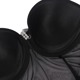 Боди полупрозрачное Star Night с бриллиантовым поясом, черное, XL-XXL