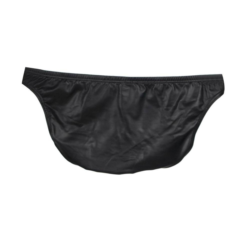 Стринги мужские Star Night из искусственной кожи, черные, XL