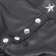 Мужские трусы с заклепками Star Night с имитацией кожи, черные, XL