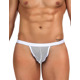 Стринги мужские Star Night в сеточку, белые, XS-M