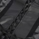 Мини-платье с молнией и подтяжками Star Night с имитации кожи, черное, S