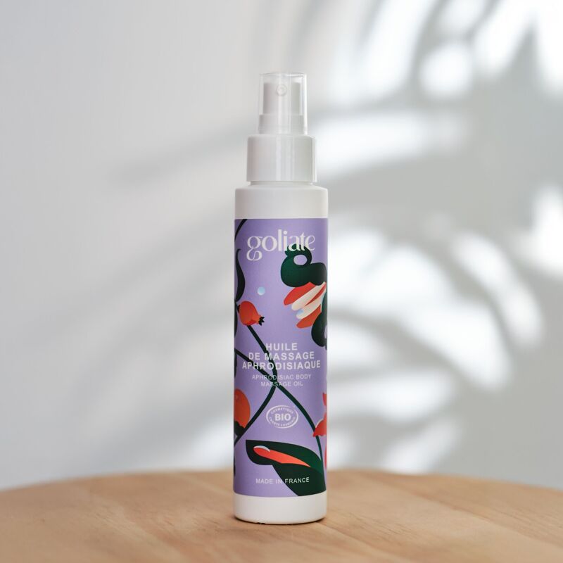 Массажное масло Goliate Huile De Massage Aphrodisiaque 100 мл, органическое, согревающий эффект