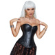 Корсет с застежкой молнией Star Night Sexy Leather и шнуровкой, черный, XS (без коробки)