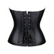 Корсет с застежкой молнией Star Night Sexy Leather и шнуровкой, черный, XS (без коробки)
