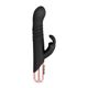 Вибратор-кролик Rosy Gold - Rabbit Vibrator with thrusting function - Black