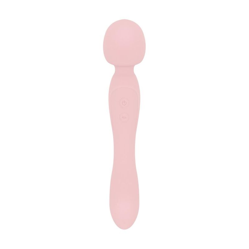 Вибромассажер Good Vibes Only - SIMI Double-Sided Wand Vibrator Soft Silicone - Pink