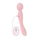 Вибромассажер Good Vibes Only - SIMI Double-Sided Wand Vibrator Soft Silicone - Pink