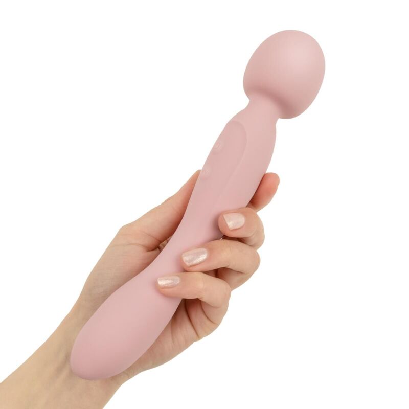 Вибромассажер Good Vibes Only - SIMI Double-Sided Wand Vibrator Soft Silicone - Pink