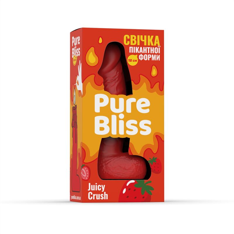 Ароматное свеча пикантной формы Pure Bliss Red Juicy Crush (Ягодный взрыв) 18 см