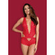 Боди кружевное Obsessive 853-TED-3 Teddy красное, L-XL