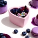 Массажная свеча с ароматом черники Candy Blueberry в форме сердца, 70 мл