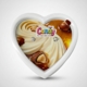 Массажная свеча с ароматом орехового крема Candy Nut Cream в форме сердца, 70 мл