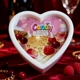Массажная свеча с ароматом шампанского с клюквой Candy Cranberry Champagne в форме сердца, 70 мл