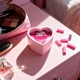 Массажная свеча с ароматом жвачки Candy Bubble Gum в форме сердца, 70 мл
