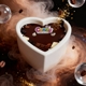 Массажная свеча с ароматом шоколада Candy Chocolate в форме сердца, 70 мл