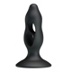 Анальная пробка с отверстиями Baile Fabulous Silicone Butt Plug черная