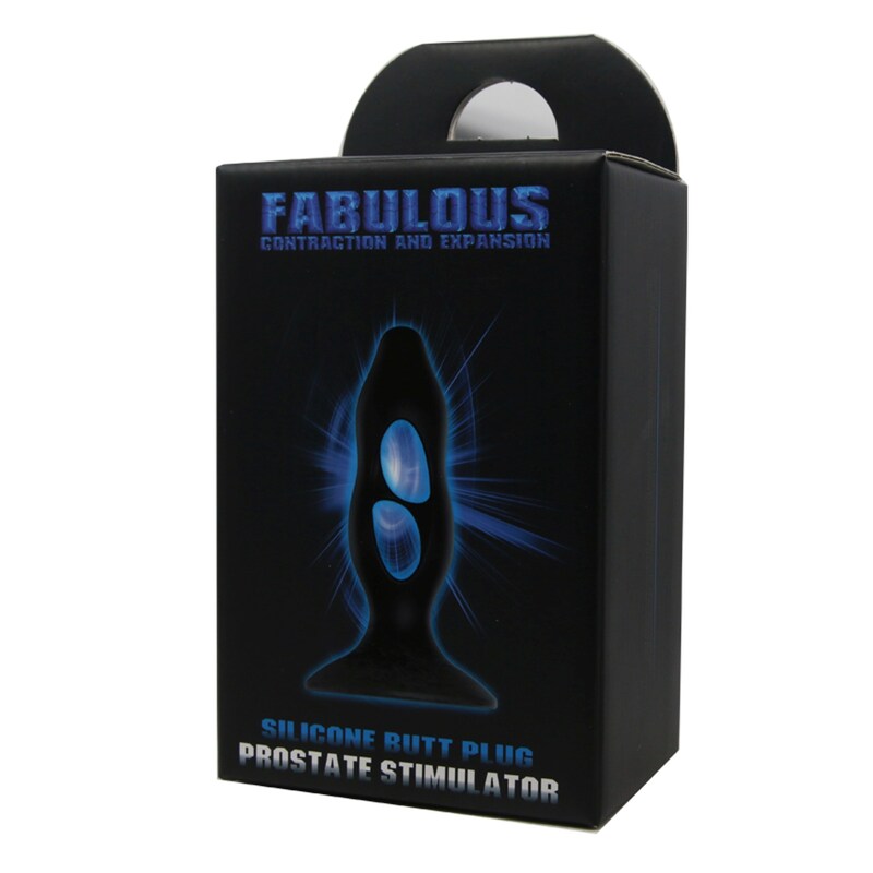 Анальная пробка с отверстиями Baile Fabulous Silicone Butt Plug черная
