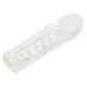 Рельефная насадка на член You2Toys Crystal Skin Verlangerung с закрытой головкой, прозрачная