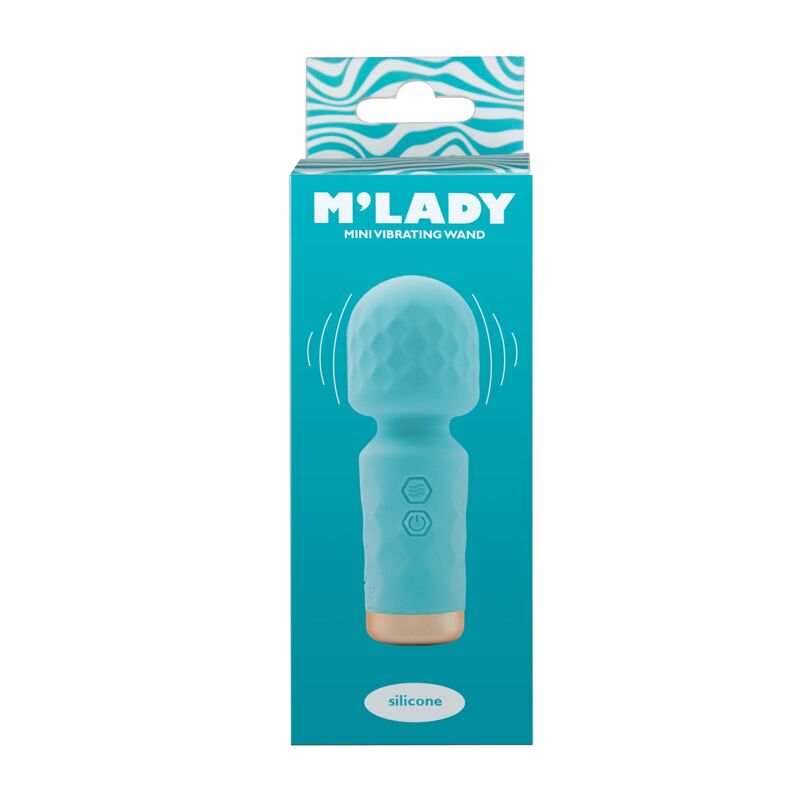 Вибромассажер M’Lady Mini Vibrating Wand Teal