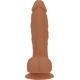 Фаллоимитатор ADDICTION Steven 7.5" Silicone Dong Caramel, вибропуля в подарок