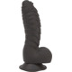 Фаллоимитатор ADDICTION Ben 7" Dildo With Balls Black, вибропуля в подарок