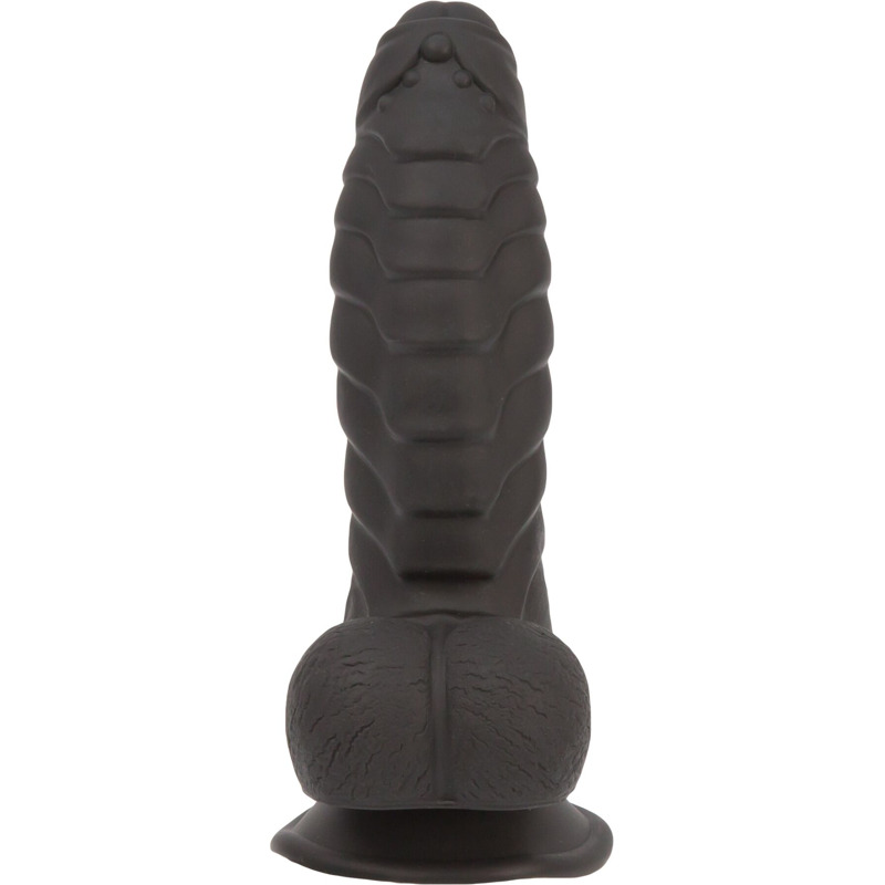 Фаллоимитатор ADDICTION Ben 7" Dildo With Balls Black, вибропуля в подарок