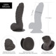 Фаллоимитатор ADDICTION Ben 7" Dildo With Balls Black, вибропуля в подарок