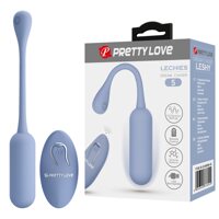 Виброяйцо вагинальное Pretty Love Lechies Dream с пультом, голубое, 18.6 х 2.8 см