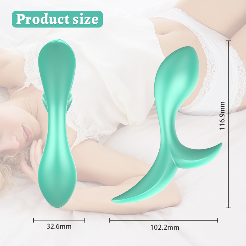 Анальный вибратор Every Night Toys Sally с дистанционным управлением, бирюзовый, 10 режимов вибрации