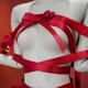 Фиксатор бондаж с бантом для верхней части тела UPKO Bowknot, красный
