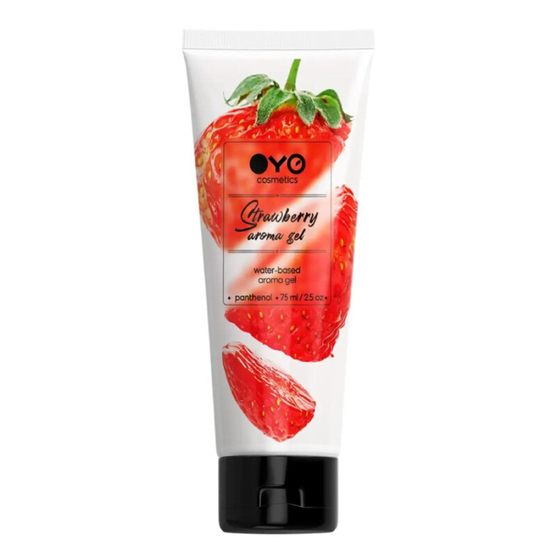 Универсальный гель лубрикант OYO Strawberry на водной основе, с ароматом клубники, 75 мл