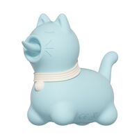 Стимулятор клитора с длинным вращающимся язычком UNIVIBE Котик, 10 режимов, синий