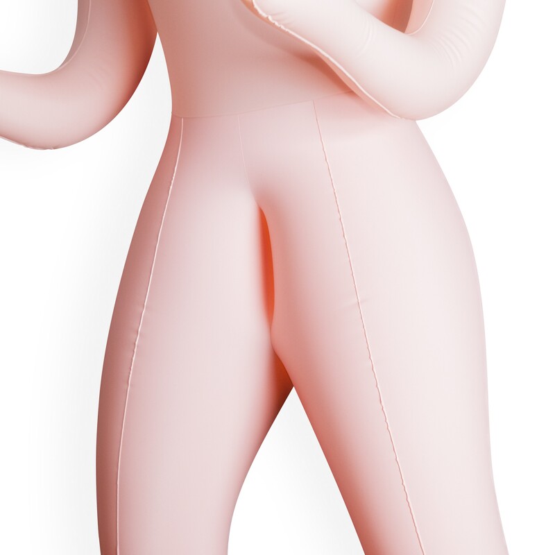 Секс-кукла с 3 отверстиями Crushious CRISTINA The Inflatable Nurse, бежевая, 155 см